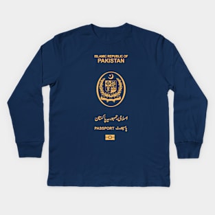 Pakistan passport Kids Long Sleeve T-Shirt